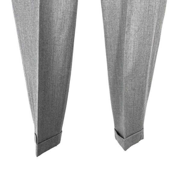 J. Crew Cafe Capri 100% wool ankle pants Sz 6 gray tollegno 1900 fabric - Picture 5 of 7